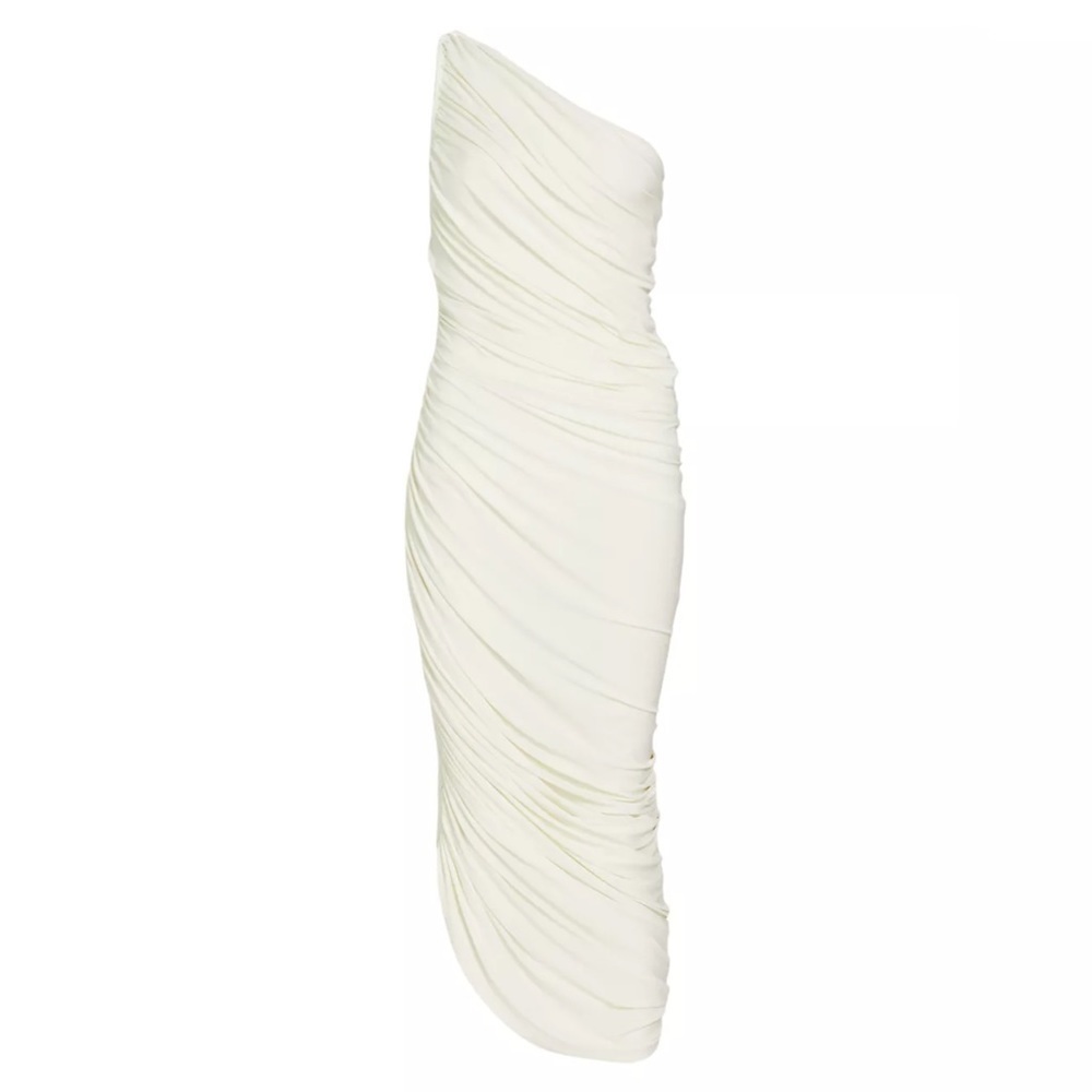 Norma Kamali Diana Gown in White